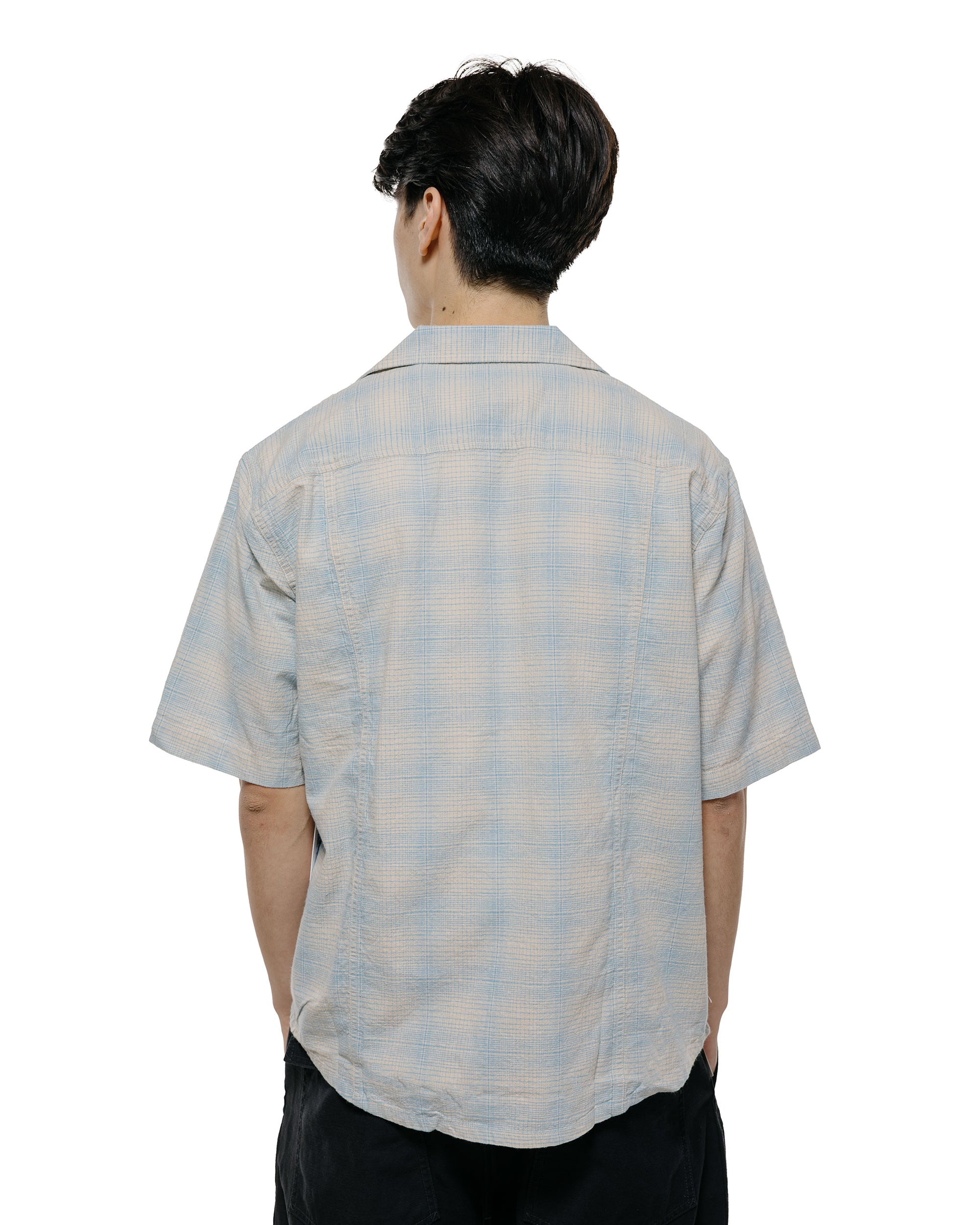 lost & found Corridor Corridor Linen Plaid SS Light Blue