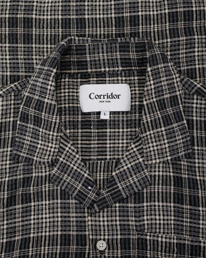 lost & found Corridor Corridor Plaid Seersucker SS Black