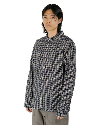 Corridor Reverse Tweed Snow Check Blue