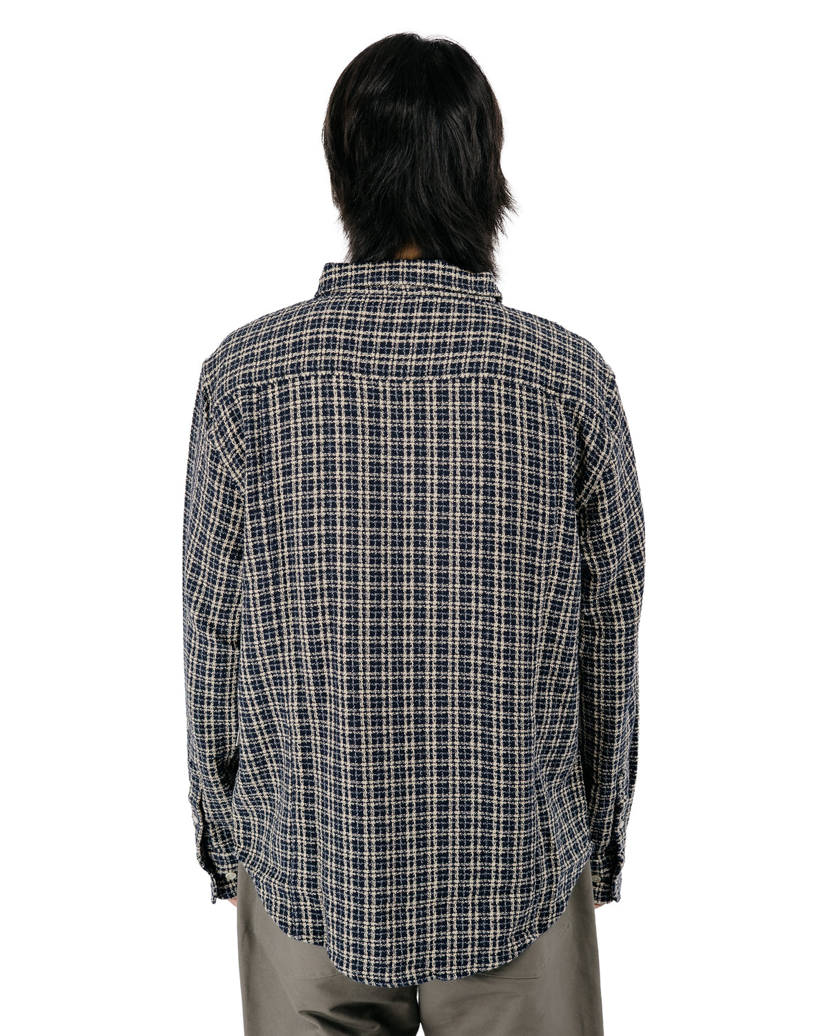 Corridor Reverse Tweed Snow Check Blue