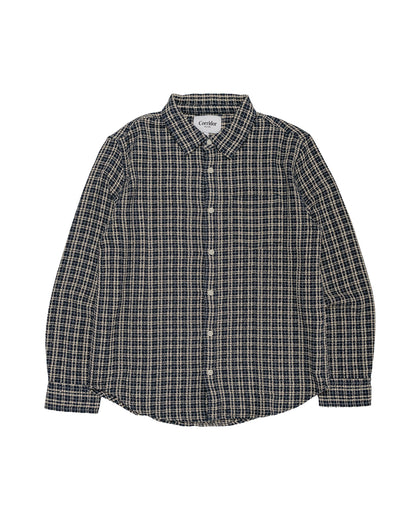 Corridor Reverse Tweed Snow Check Blue