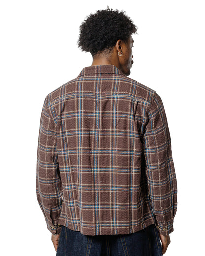 lost & found Corridor Corridor Venice Plaid Zip Jacket Brown