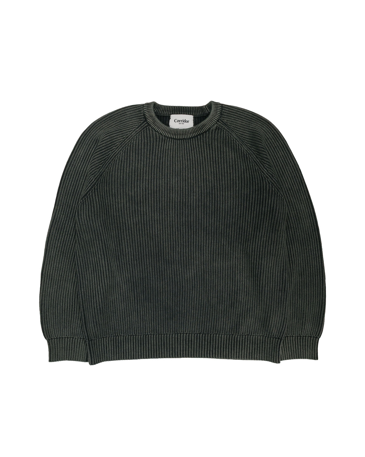 Corridor Washed Cotton Crewneck Grey