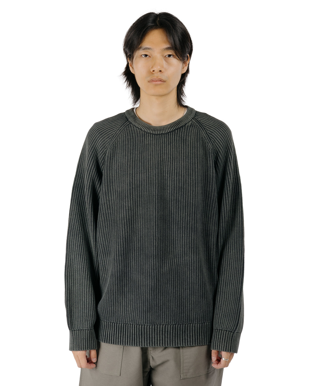 Corridor Washed Cotton Crewneck Grey