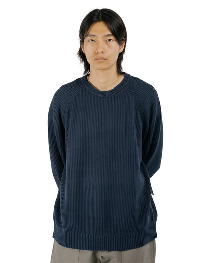 Corridor Washed Cotton Crewneck Navy