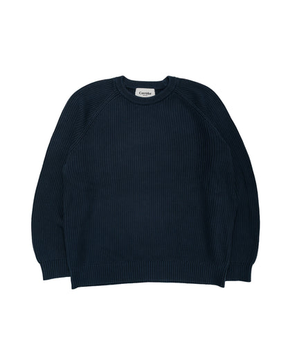 Corridor Washed Cotton Crewneck Navy