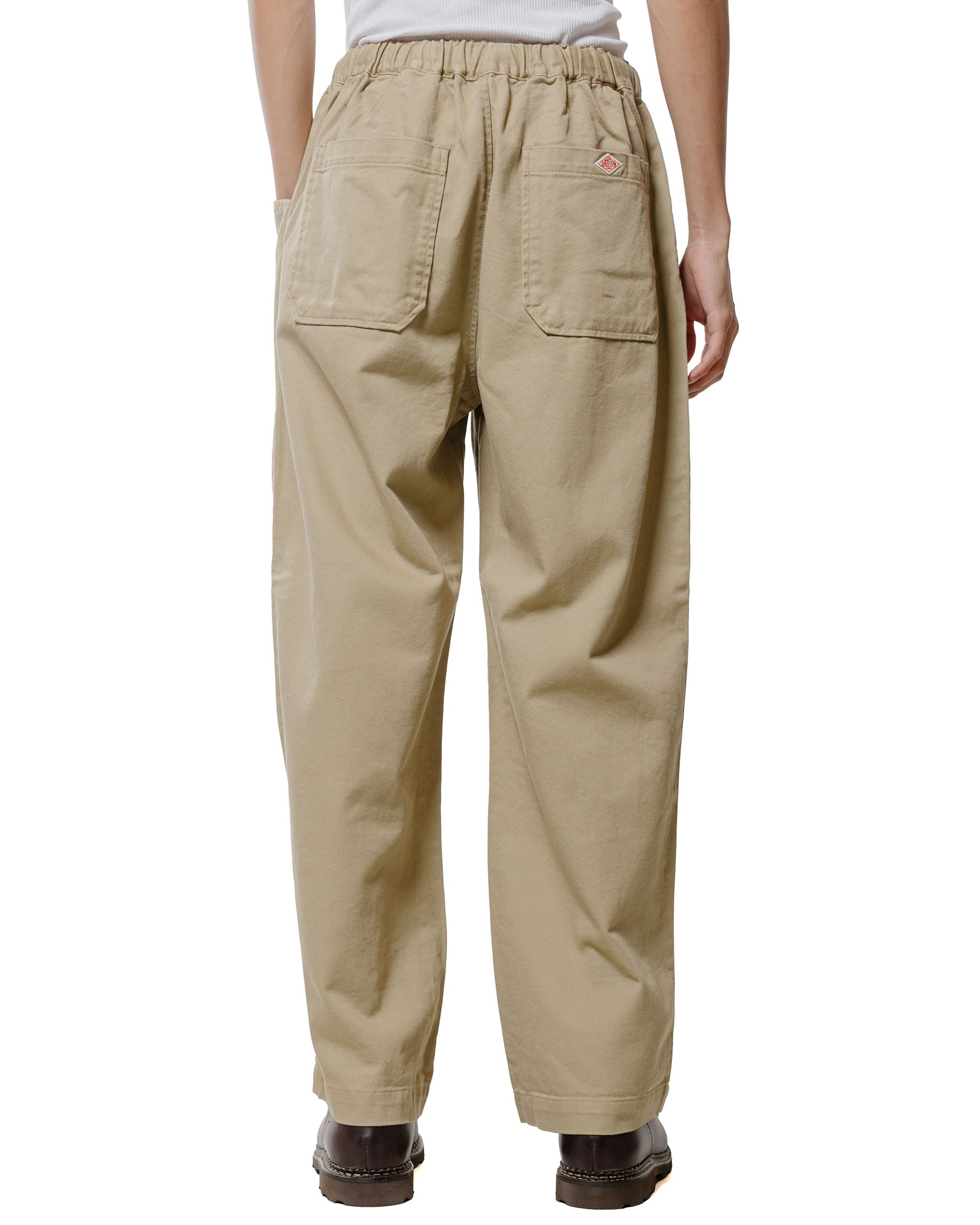 Danton 10/- Loose Chino Tuck Pants Beige