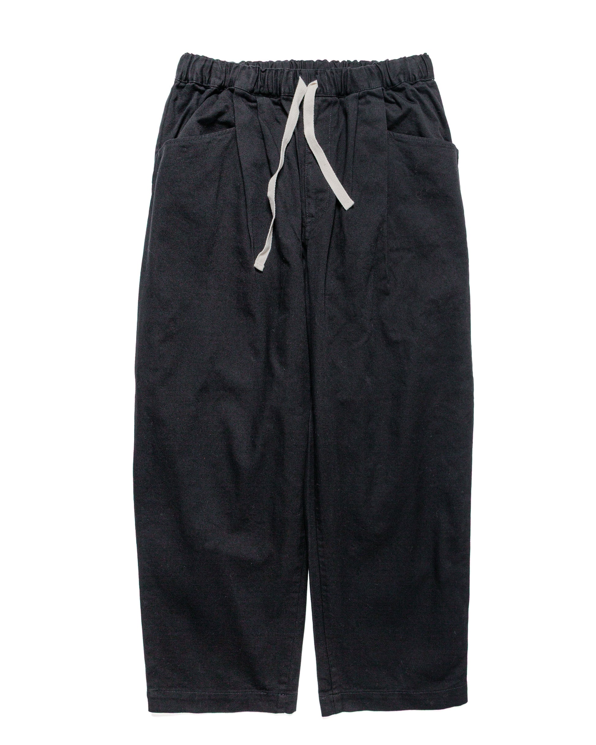 Danton 10/- Loose Chino Tuck Pants Black