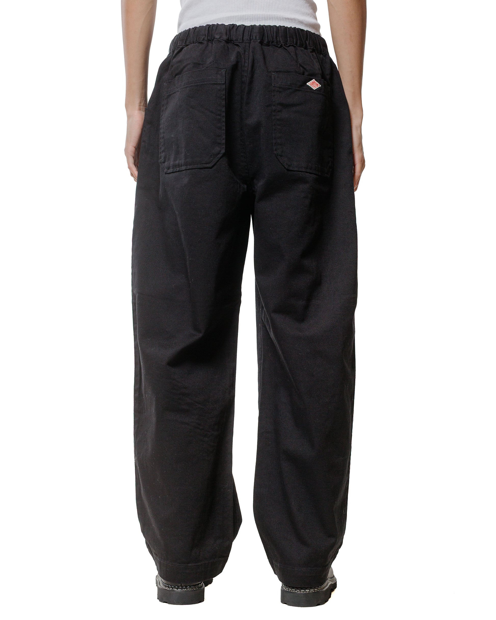 Danton 10/- Loose Chino Tuck Pants Black