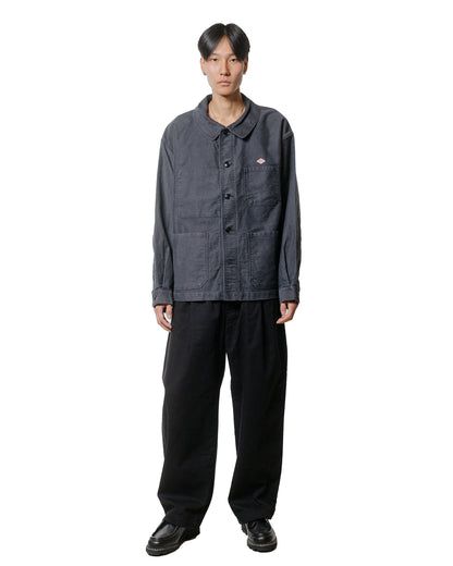 Danton 10/- Loose Chino Tuck Pants Black