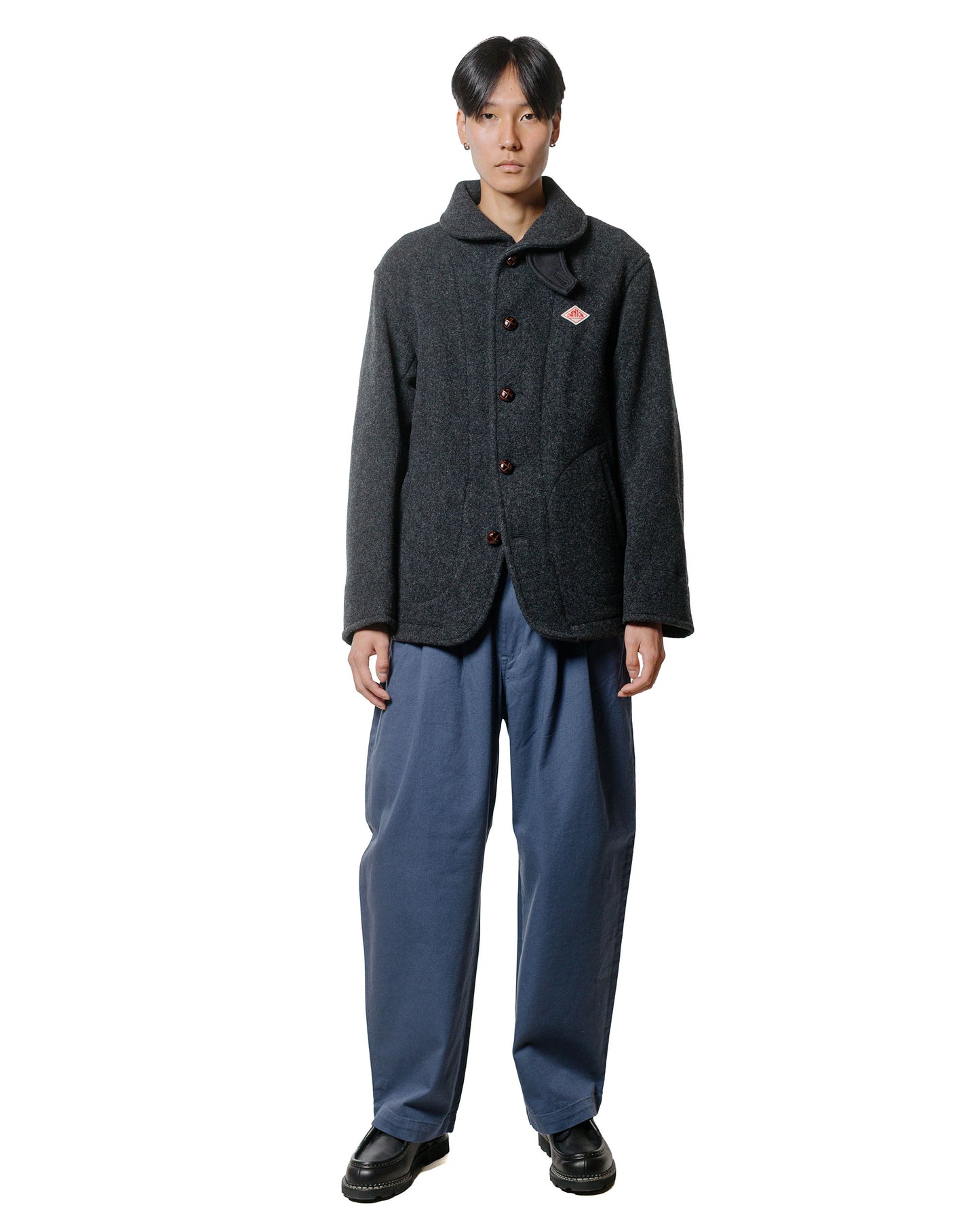 Danton 10/- Loose Chino Tuck Pants Blue