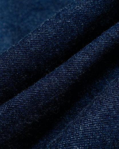 Danton 11oz Denim Collarless Jacket Indigo