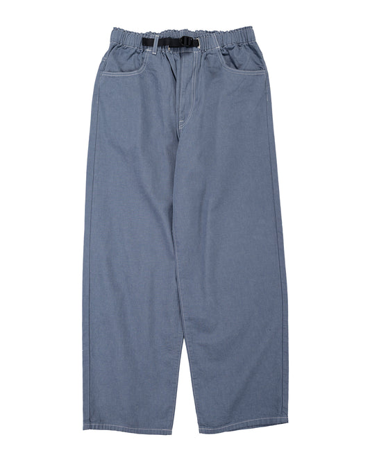 lost & found Danton Danton Colour Denim Tuck Belted Pant Blue