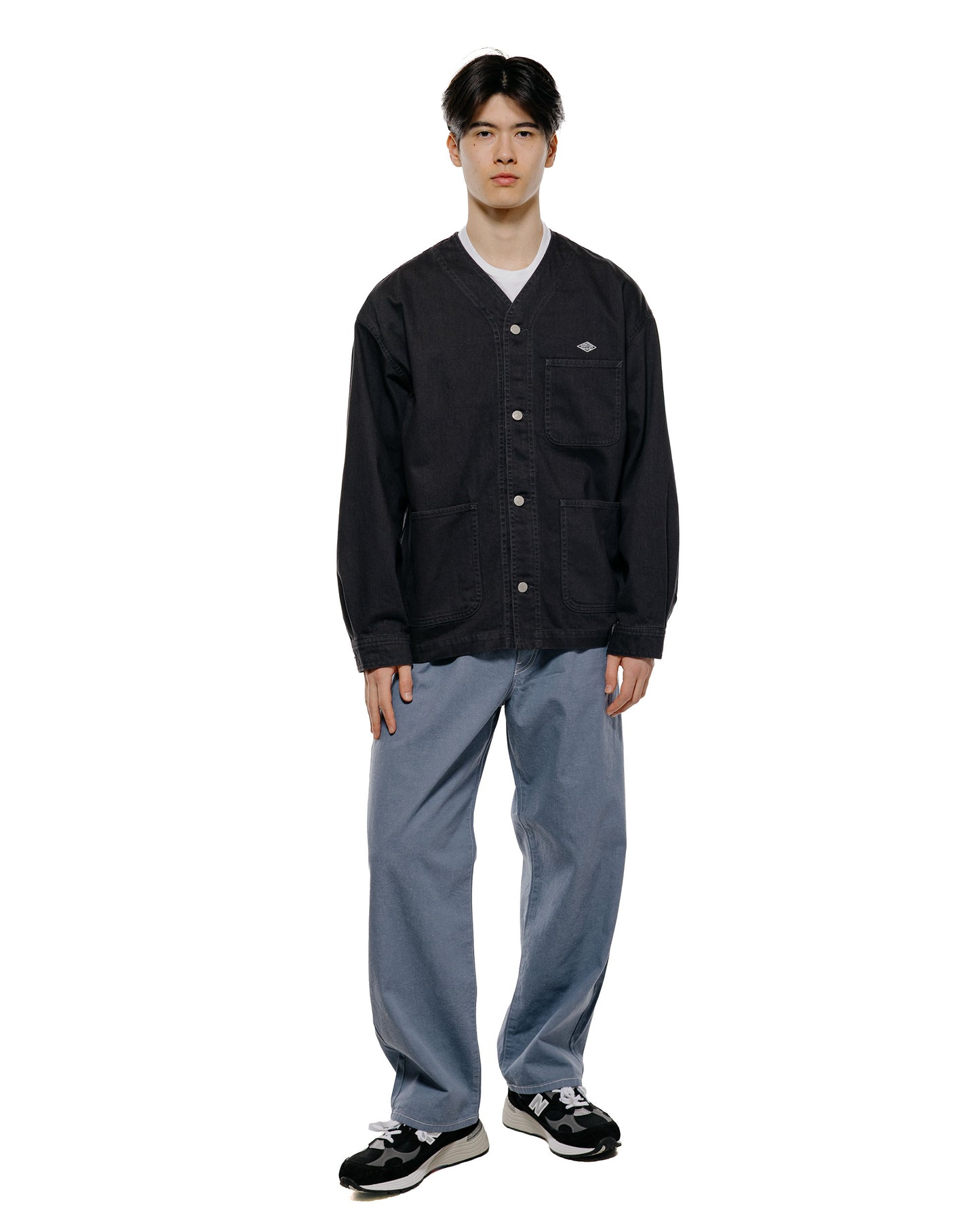 lost & found Danton Danton Colour Denim Tuck Belted Pant Blue