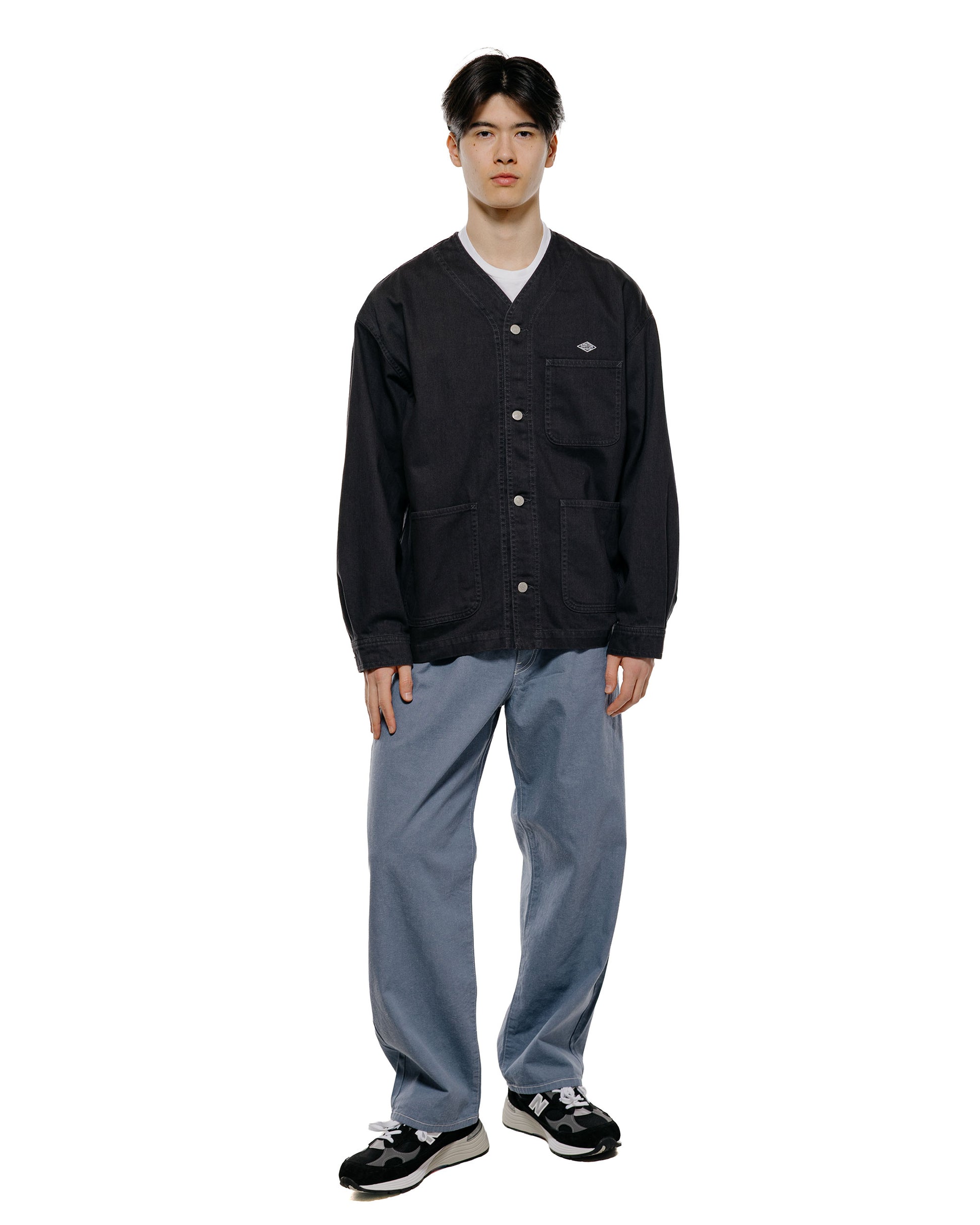 lost & found Danton Danton Colour Denim Tuck Belted Pant Blue
