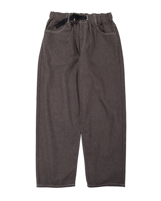 lost & found Danton Danton Colour Denim Tuck Belted Pant Charcoal