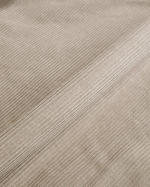 Danton Corduroy Zip Shirt Blouson Taupe Grey Fabric