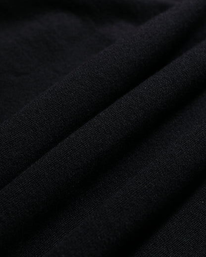 Danton Cotton Terry Dot Button V-Neck Cardigan Charcoal