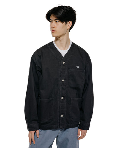lost & found Danton Danton Katsuragi Collarless Jacket Charcoal Black