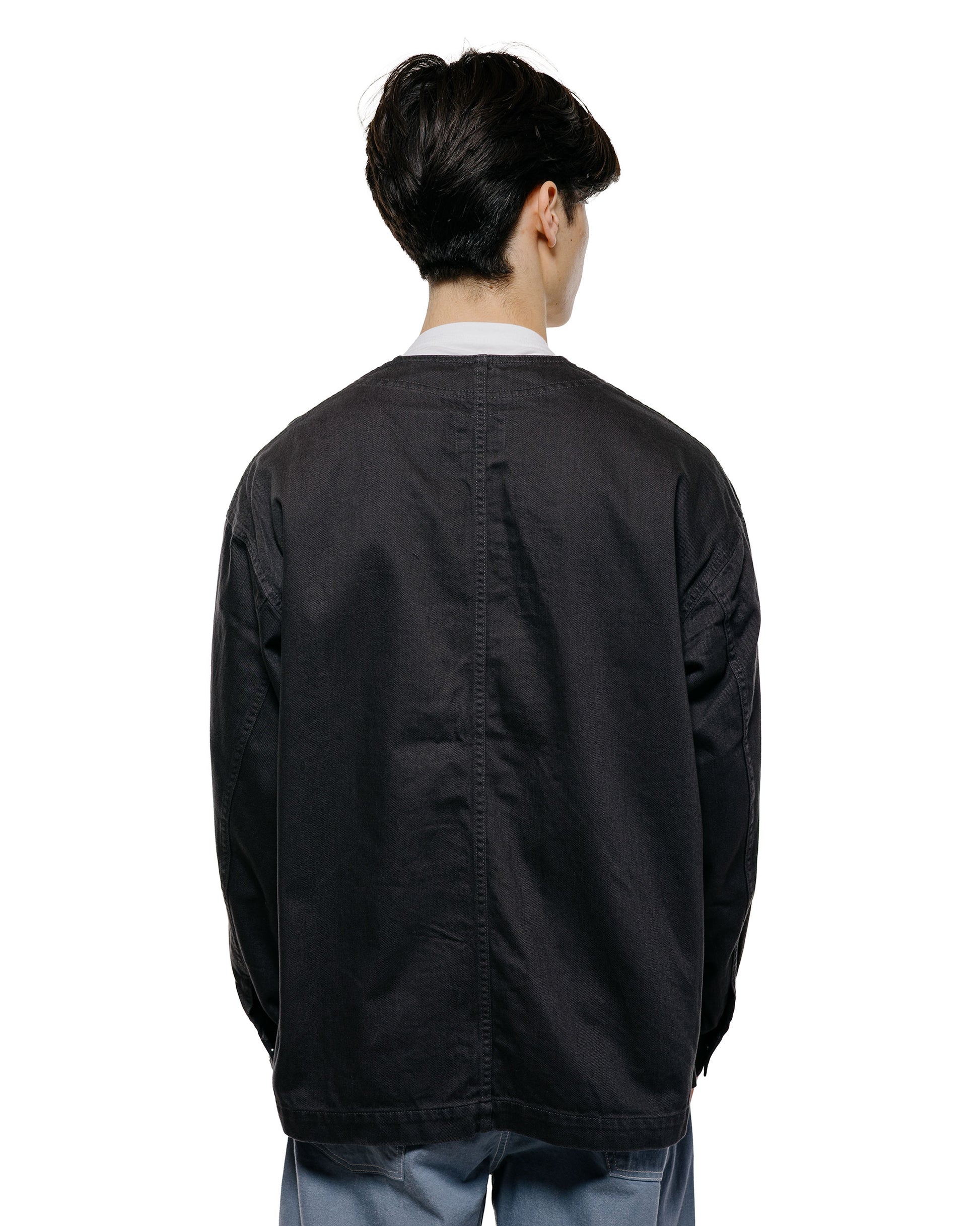 lost & found Danton Danton Katsuragi Collarless Jacket Charcoal Black