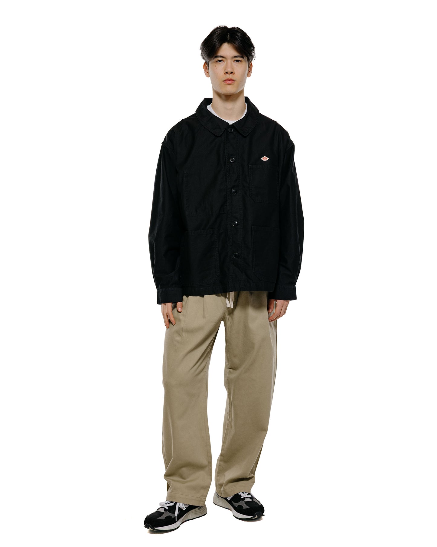 lost & found Danton Danton Moleskin Wide Coveralls Black