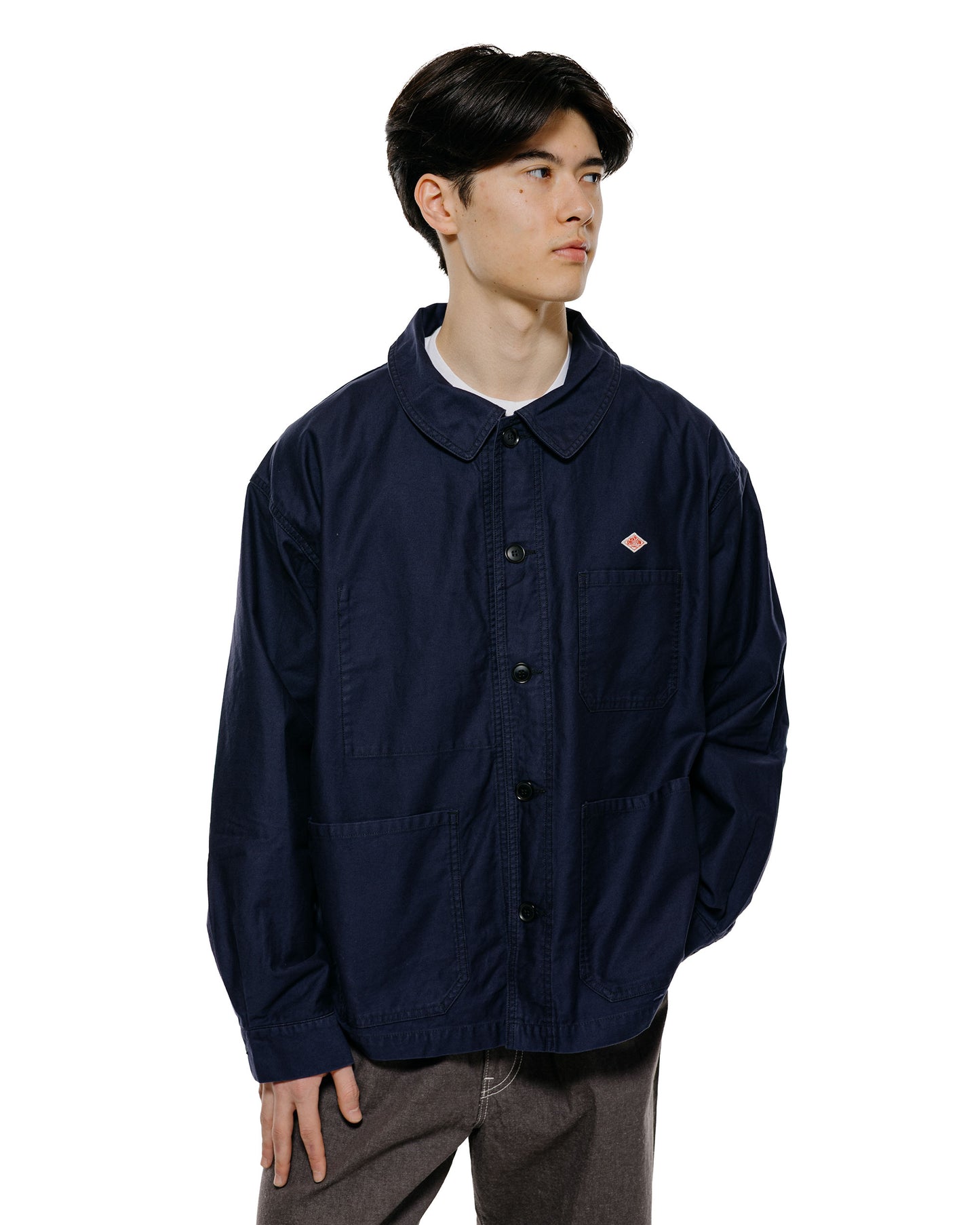 lost & found Danton Danton Moleskin Wide Coveralls Navy