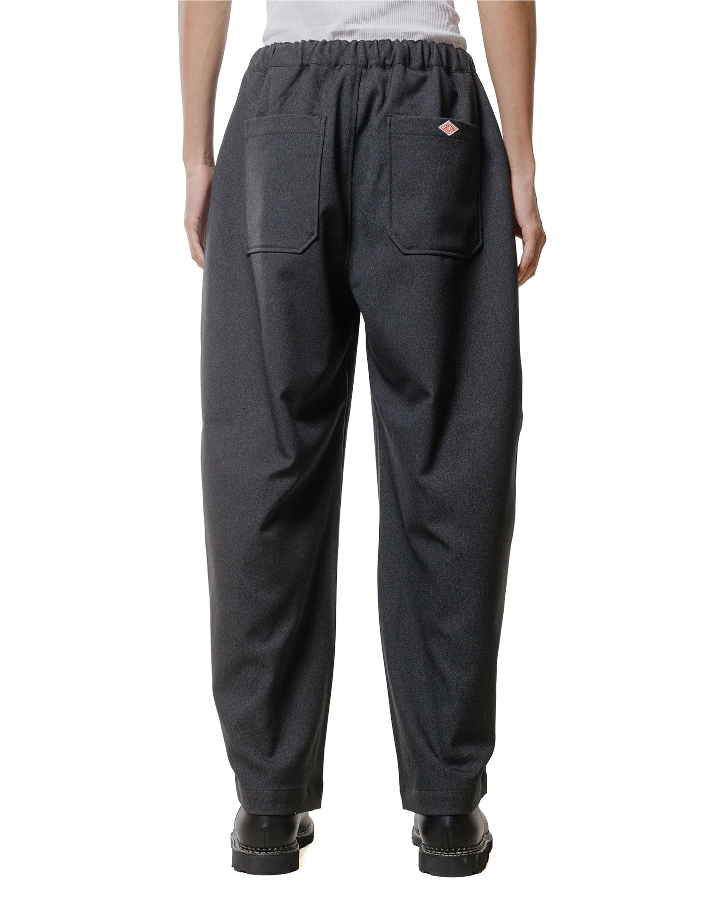 Danton Polyester Flannel Tuck Pants Dark Green/Grey