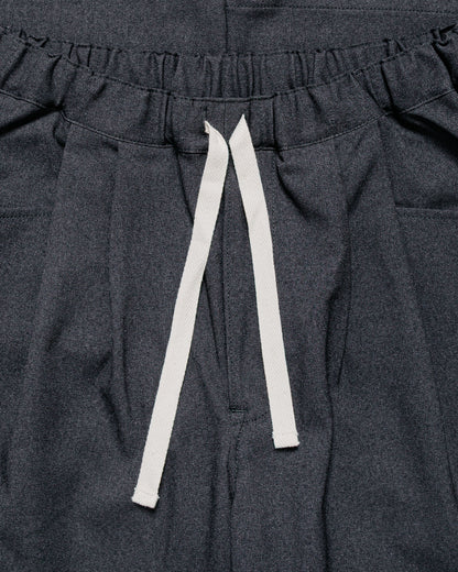 Danton Polyester Flannel Tuck Pants Dark Green/Grey