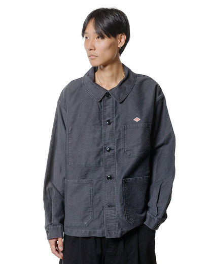 Danton Sulfur Dye Heavy Moleskin Wide Coveralls Black