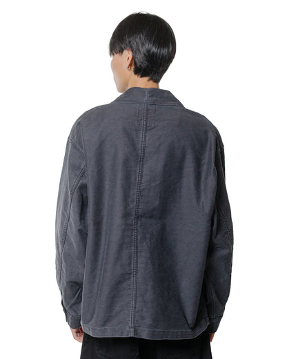 Danton Sulfur Dye Heavy Moleskin Wide Coveralls Black