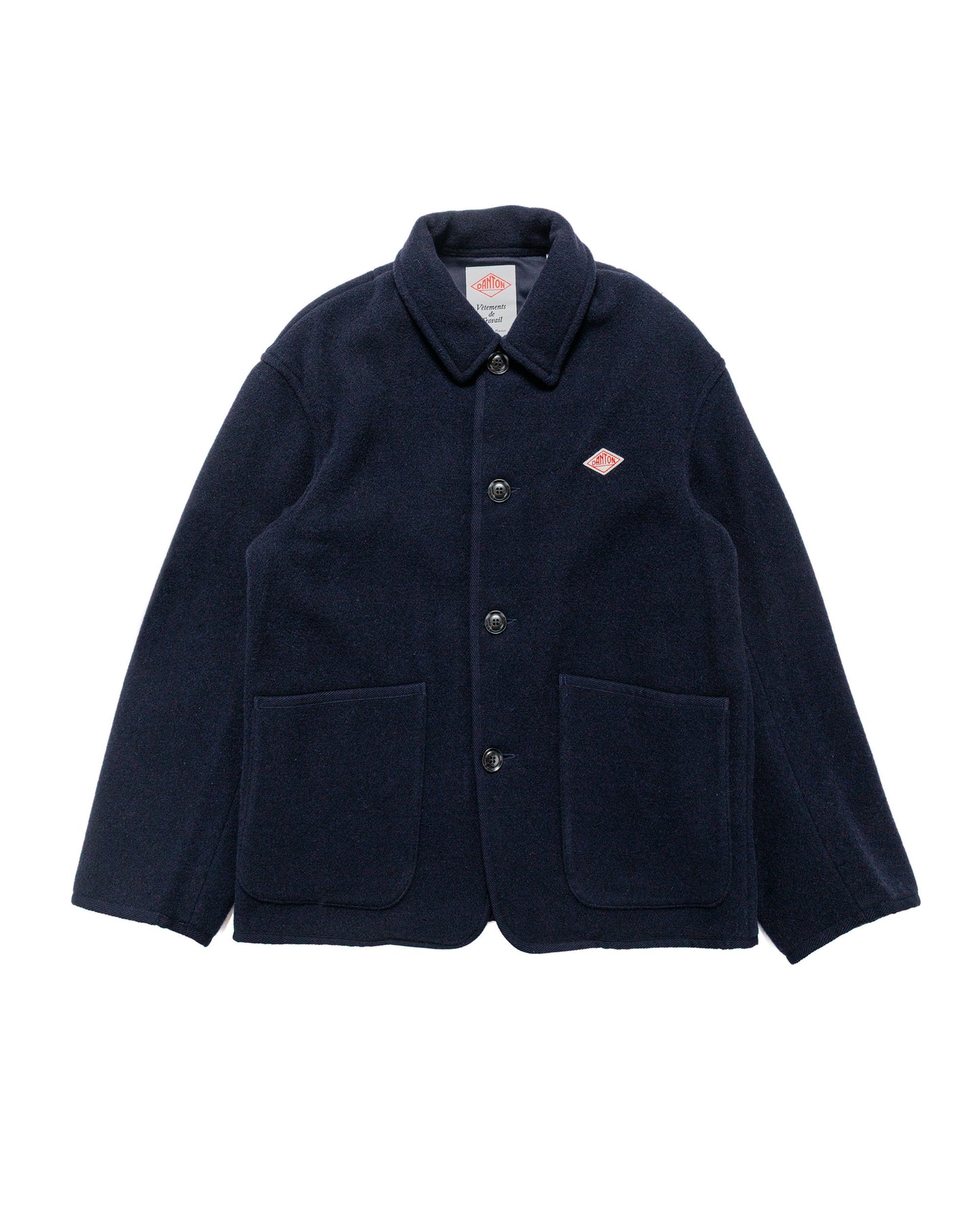 Danton Wool Light Pile Coveralls Jacket Navy