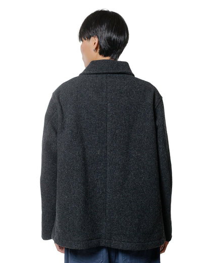 Danton Wool Pile Collar Round Jacket Charcoal