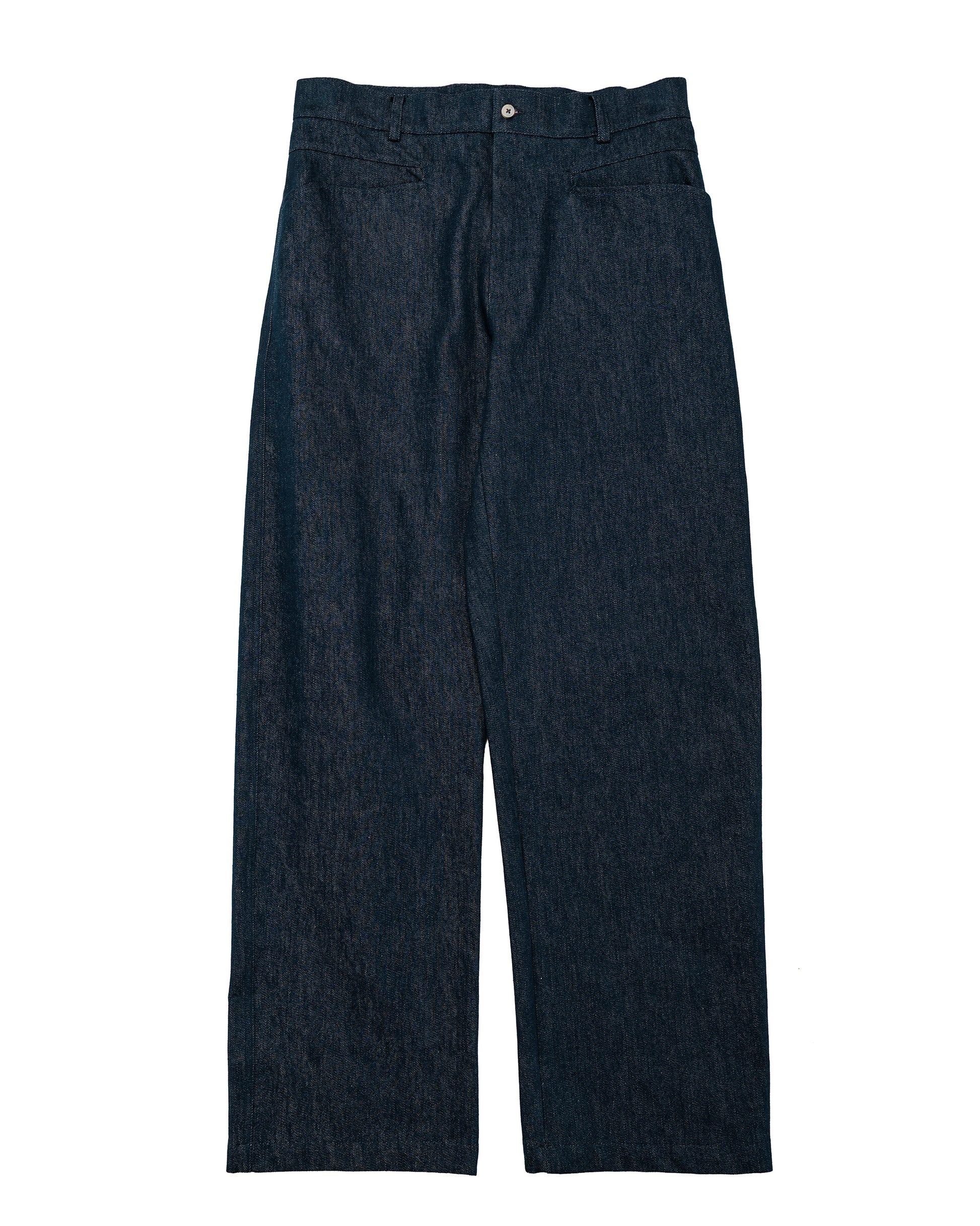 lost & found De Bonne Facture De Bonne Facture Gardian Trousers Organic French Cotton Denim Indigo