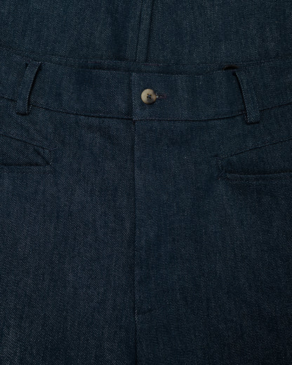 lost & found De Bonne Facture De Bonne Facture Gardian Trousers Organic French Cotton Denim Indigo