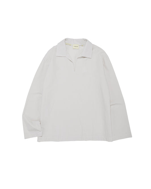 lost & found De Bonne Facture De Bonne Facture Vareuse Organic Cotton Mineral White