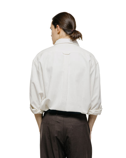 lost & found De Bonne Facture De Bonne Facture Oversized Shirt Cotton Hemp White