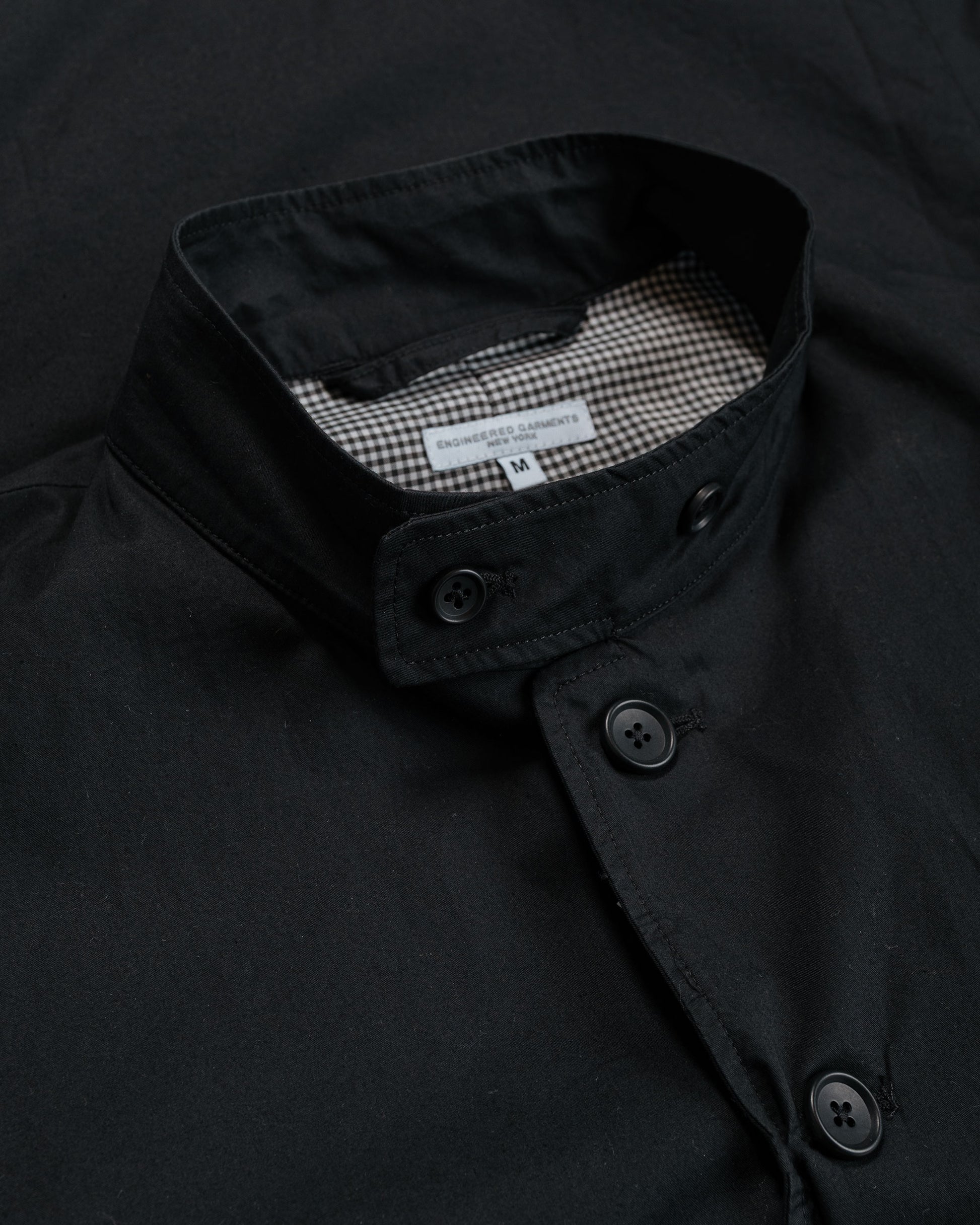 lost & found Engineered Garments Engineered Garments AN Jacket Black Cotton High Count Twill