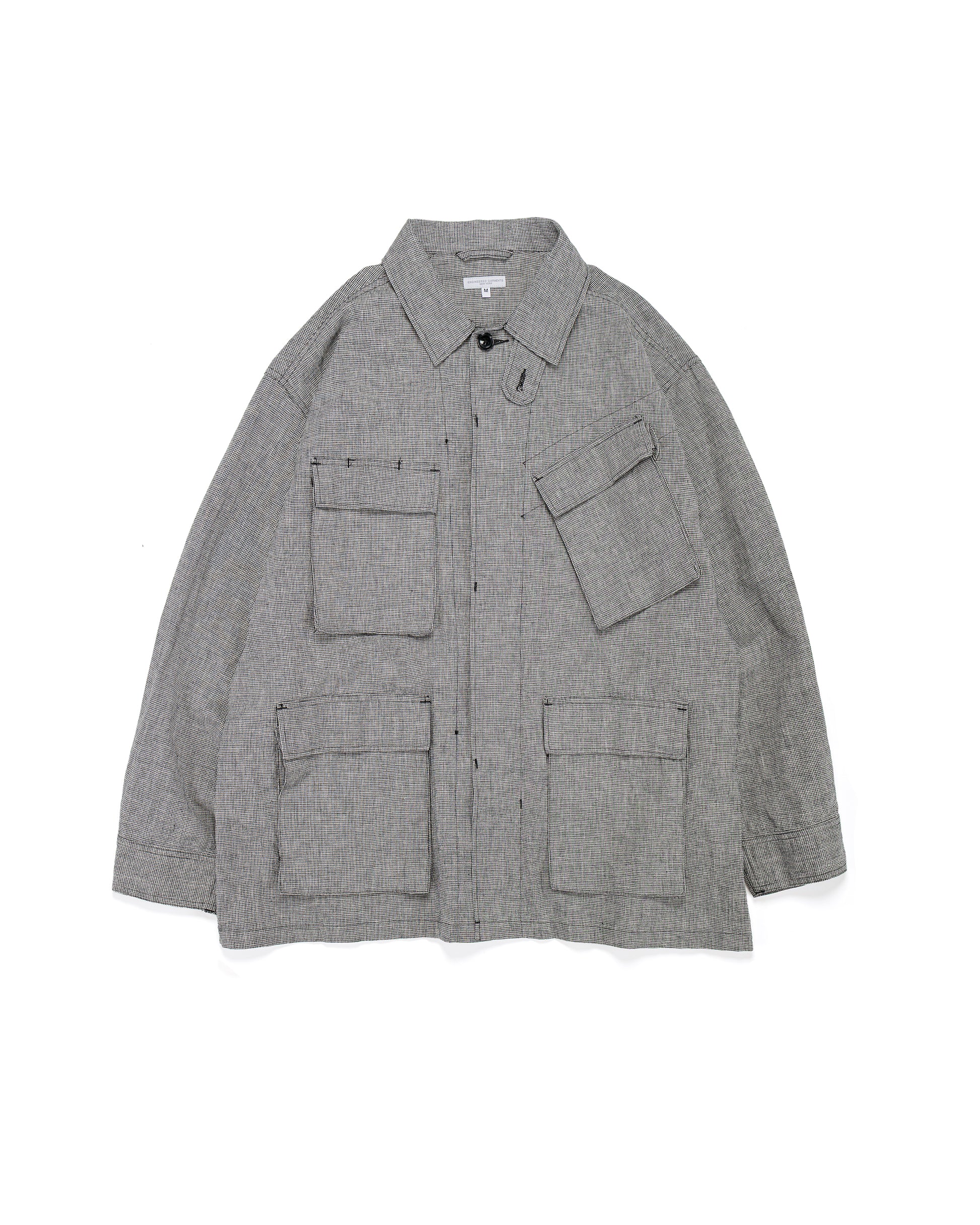 lost & found Engineered Garments Engineered Garments BDU Jacket Black/Grey CL Houndstooth