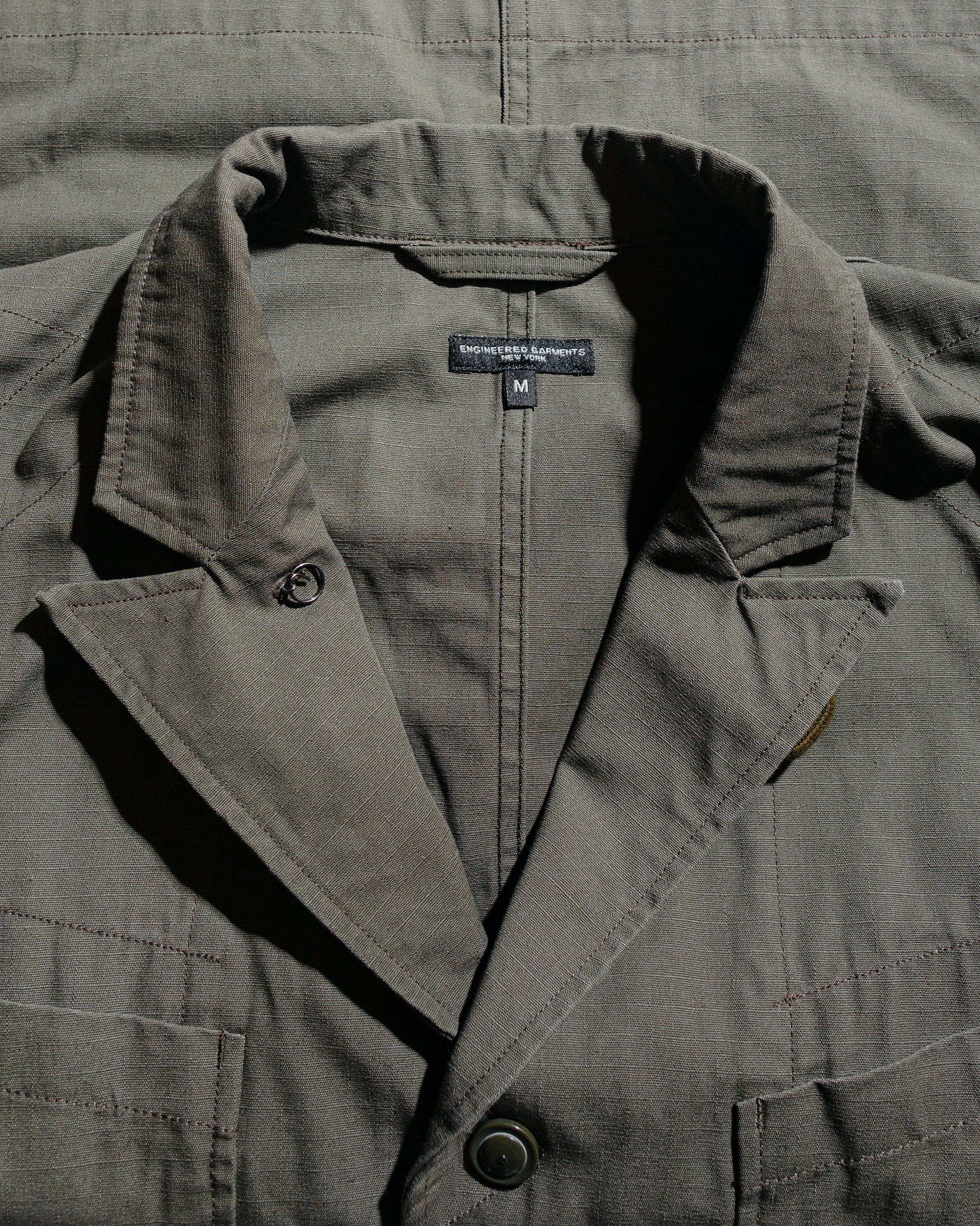 lost & found Engineered Garments Engineered Garments Bedford Jacket Olive Heavyweight Cotton Ripstop