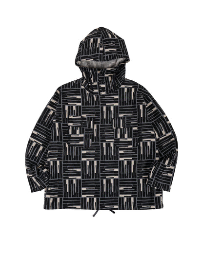 lost & found Engineered Garments Engineered Garments Cagoule Shirt Black CL Tile Print Canvas