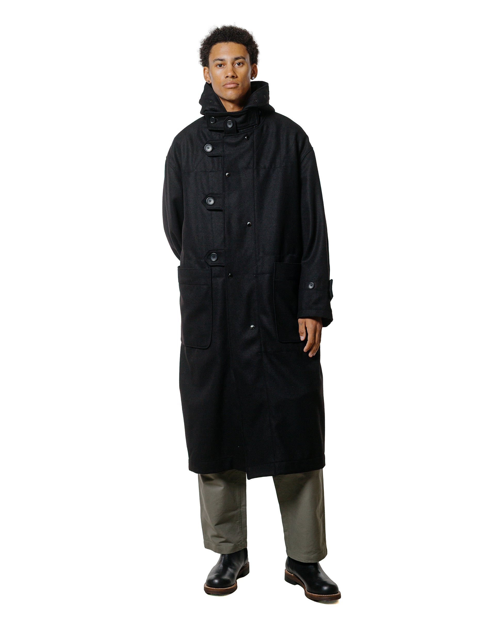 lost & found Engineered Garments Engineered Garments Duffle Coat Black 24oz Wool Melton