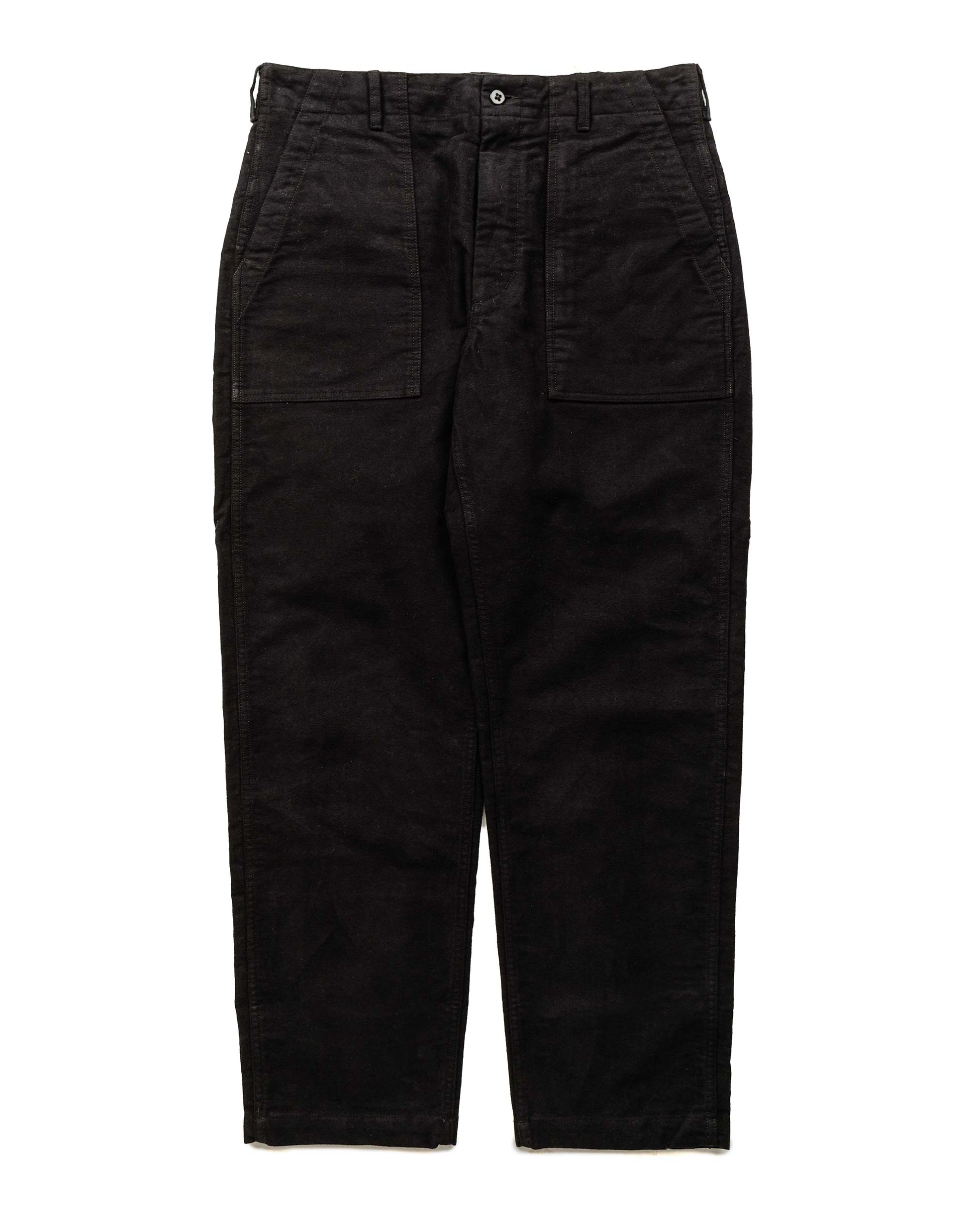 lost & found Engineered Garments Engineered Garments Fatigue Pant Black Cotton Moleskin