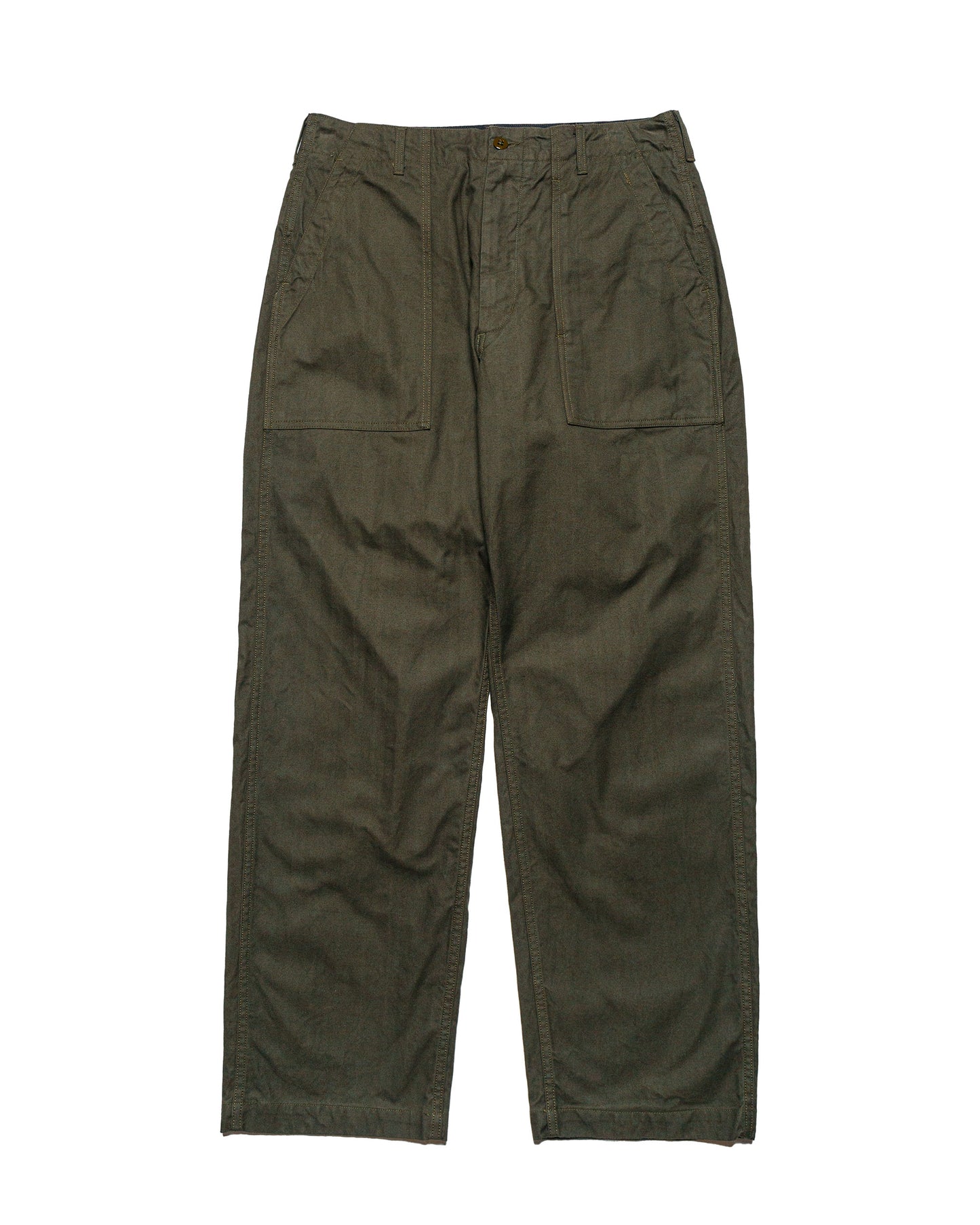 lost & found Engineered Garments Engineered Garments Fatigue Pant Olive Cotton Brushed Herringbone
