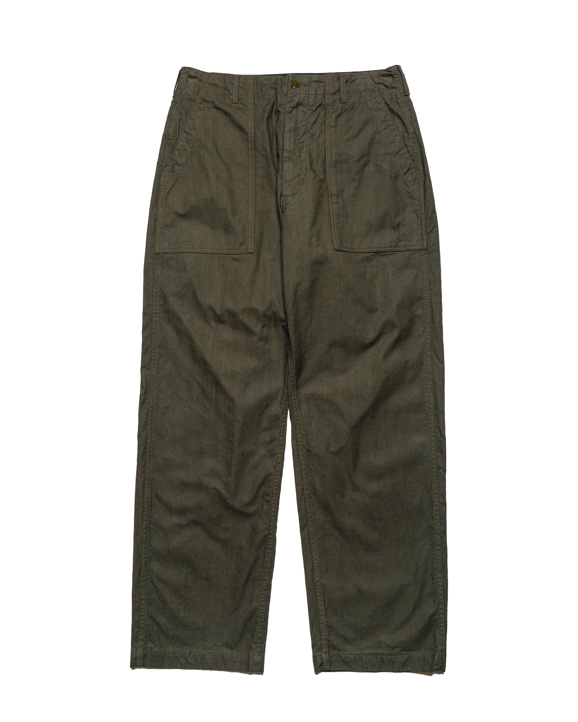 lost & found Engineered Garments Engineered Garments Fatigue Pant Olive Cotton Brushed Herringbone
