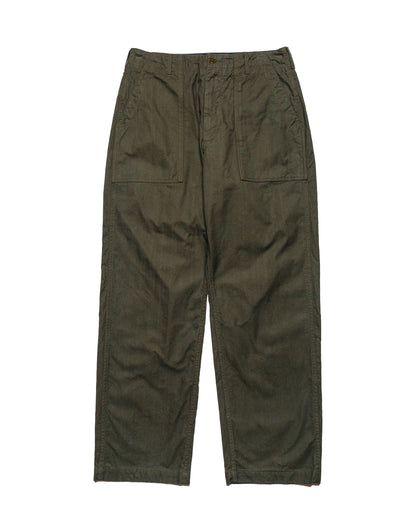 lost & found Engineered Garments Engineered Garments Fatigue Pant Olive Cotton Brushed Herringbone