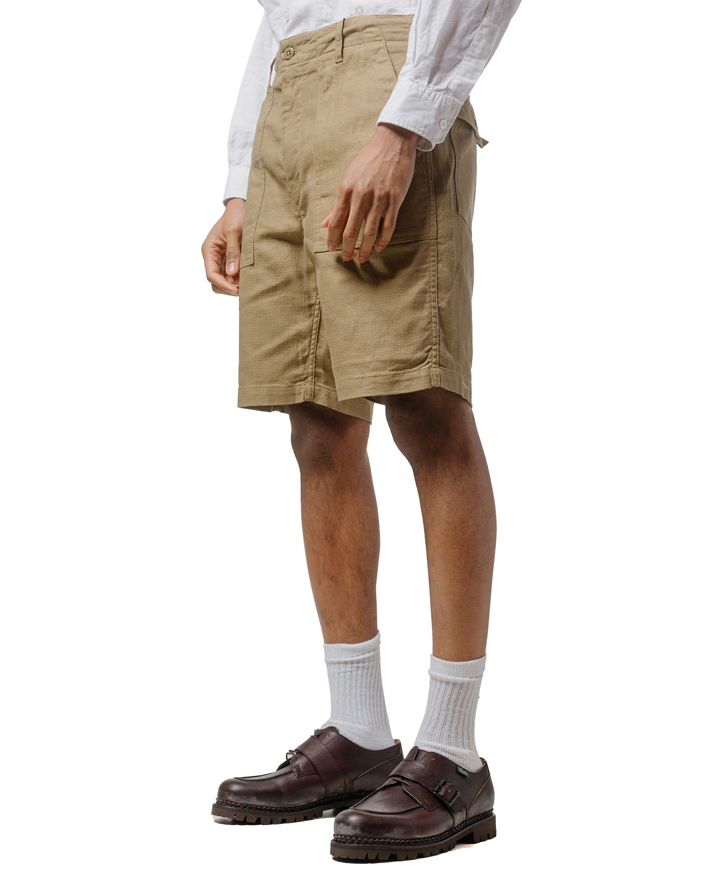 lost & found Engineered Garments Engineered Garments Fatigue Short Khaki CL Java Cloth