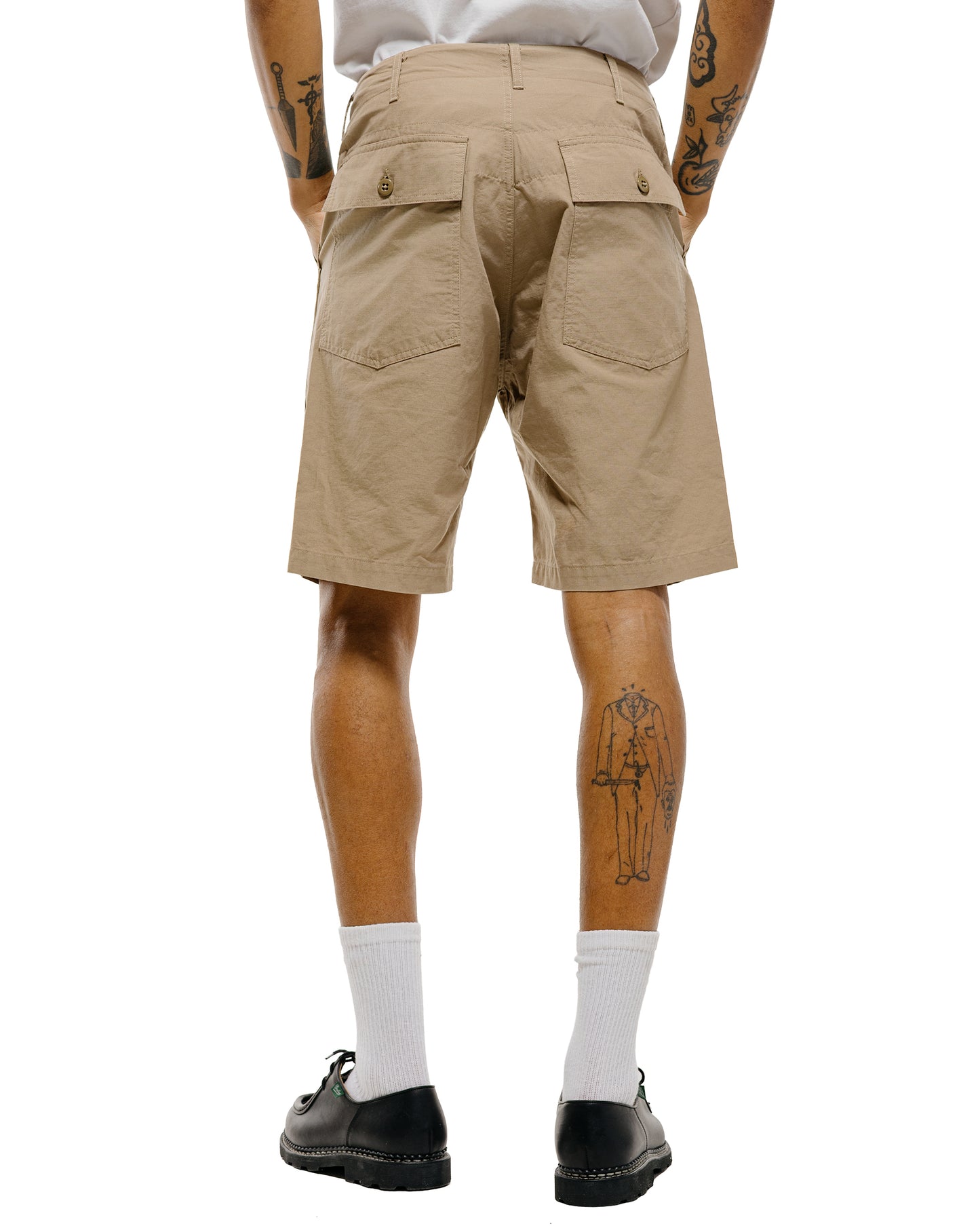 lost & found Engineered Garments Engineered Garments Fatigue Short Khaki Cotton Ripstop