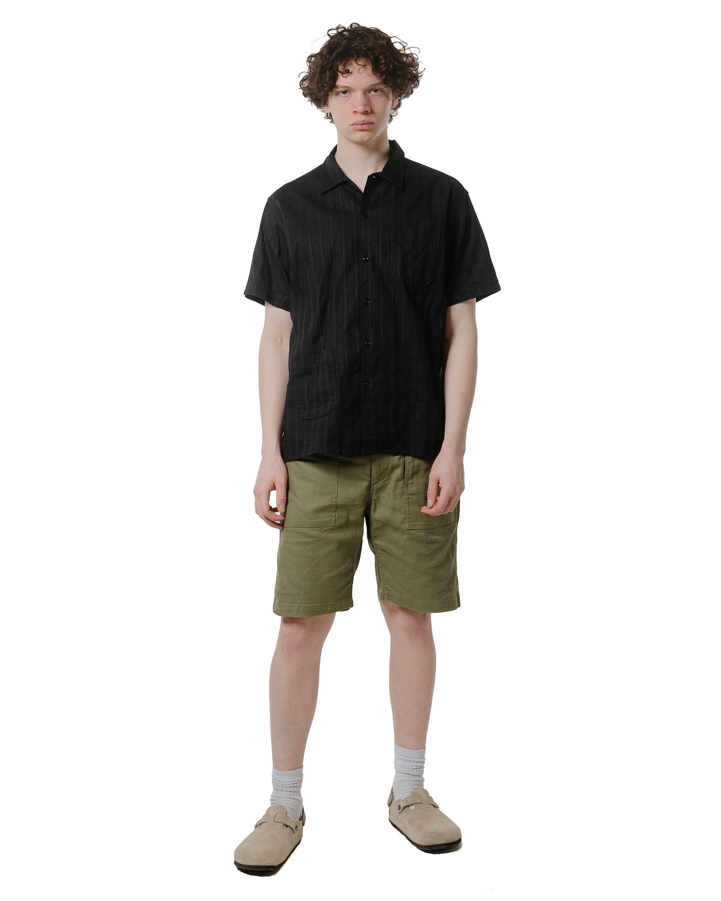 lost & found Engineered Garments Engineered Garments Fatigue Short Olive CL Java Cloth