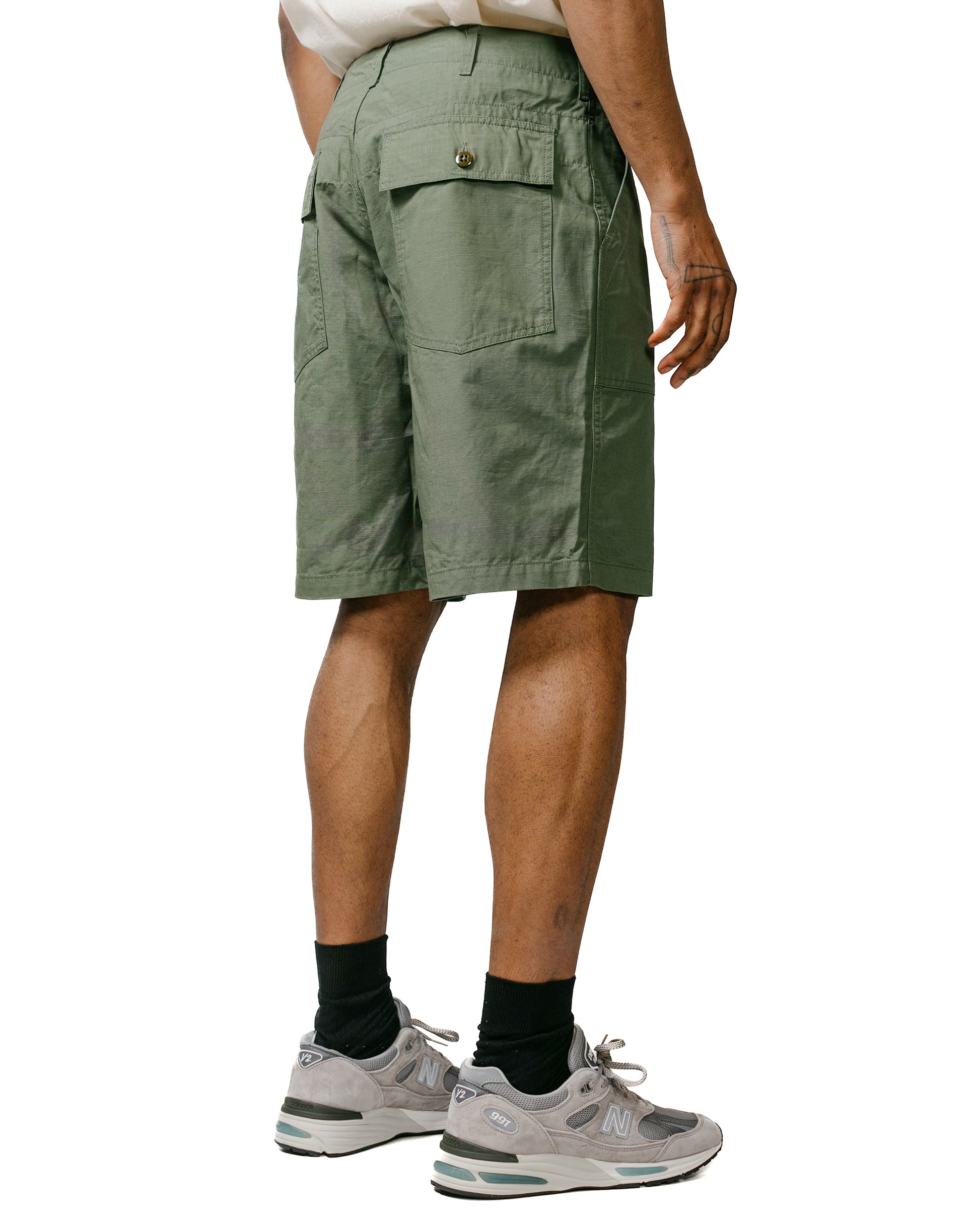 lost & found Engineered Garments Engineered Garments Fatigue Short Olive Cotton Ripstop