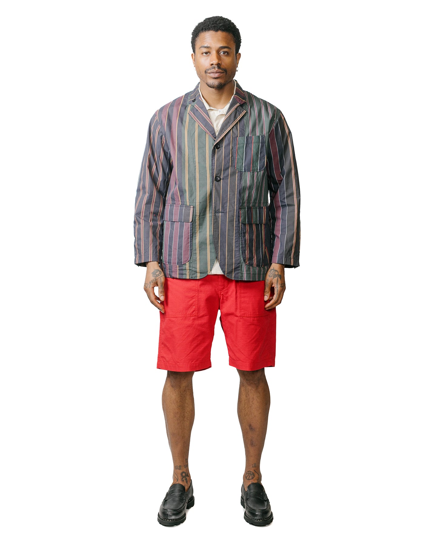 lost & found Engineered Garments Engineered Garments Fatigue Short Red Cotton Ripstop